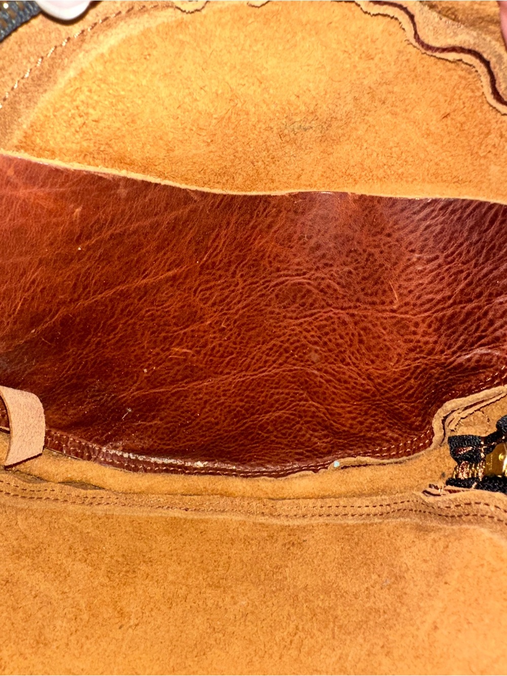 Portland Leather Round Crossbody Bag - Chestnut Brown - Picture 7 of 11